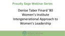 The Denise Taber Finard ’80 Women’s Institute’s Intergenerational Approach to Women’s Leadership