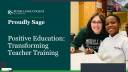Proudly Sage Positive Education - Transforming Teacher Training